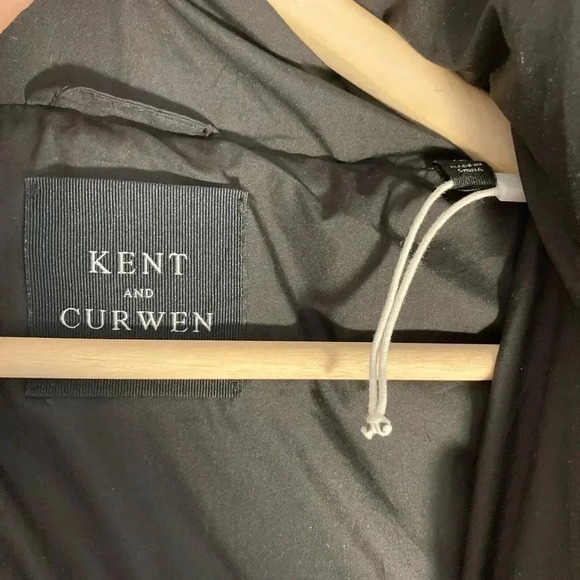 NWOT Kent and  Curwen David Beckham grey duck down hooded puffer - Picture 3 of 8